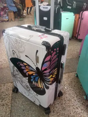 Vip Executive Plastic Traveling Suitcases.Medium.( White)