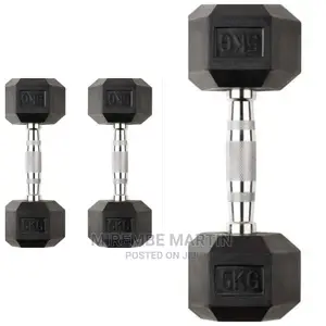 5kg Black Dumbbells