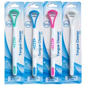 4pcs Tongue Cleaner Brush Set for Fresh Breath Oral Care
