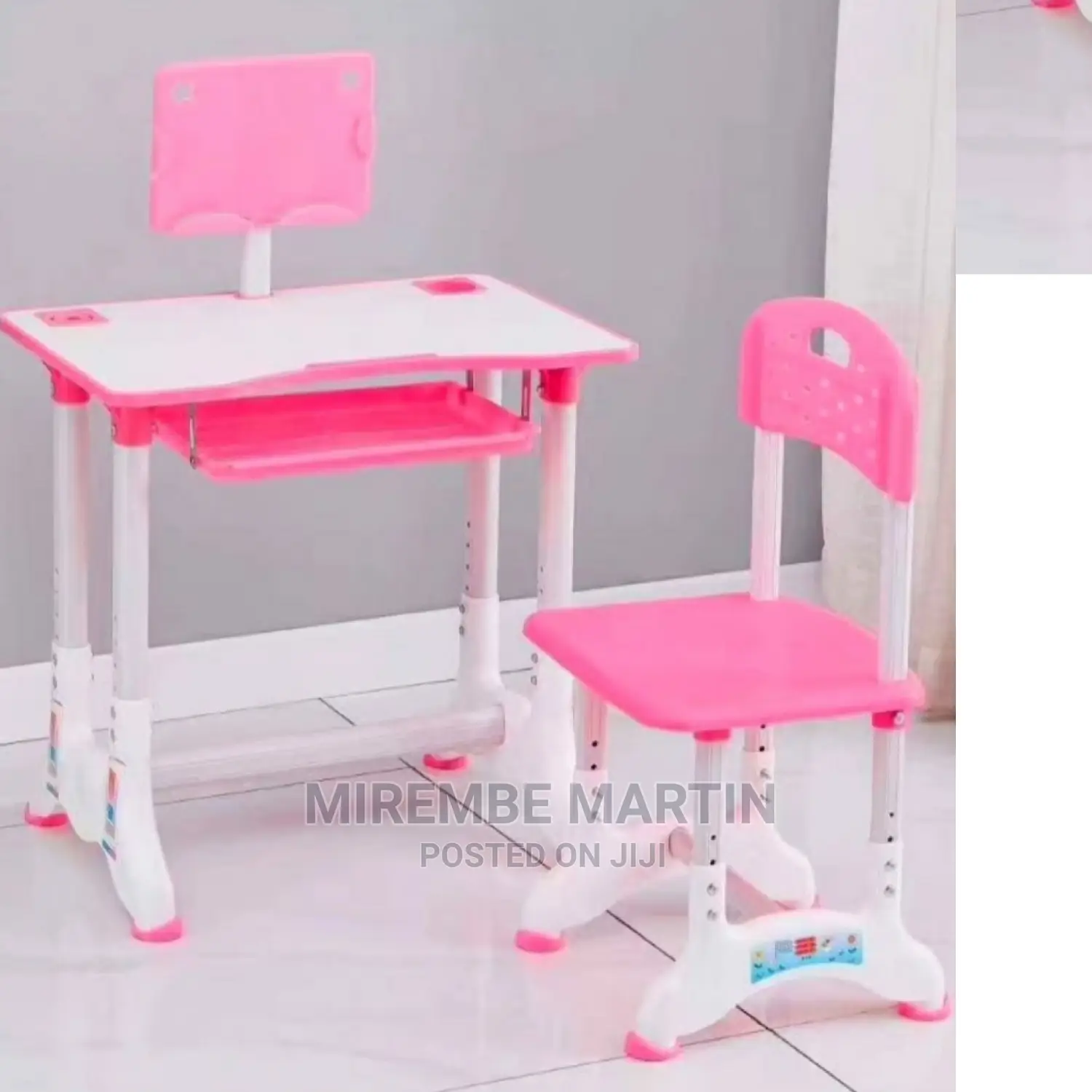 Pink Kids Reading Table