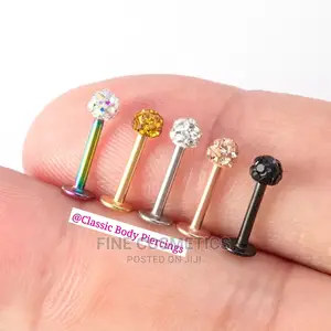1PC Super Sparkle Lip Jewelry Ferido Ball Monroe, Labret Pin