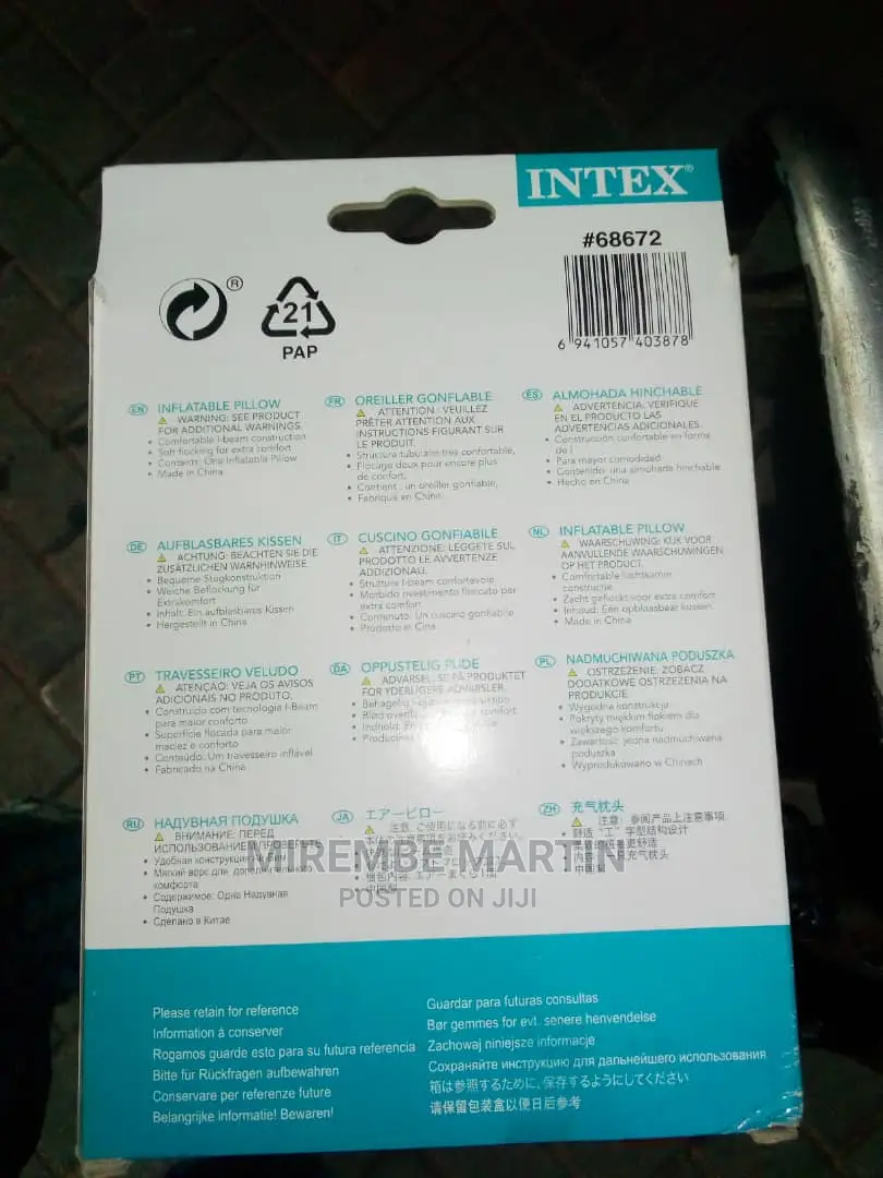 Intex Inflatable Air Pillow