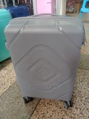 Original Rubber Plastic Suitcases.Large.( Gray)