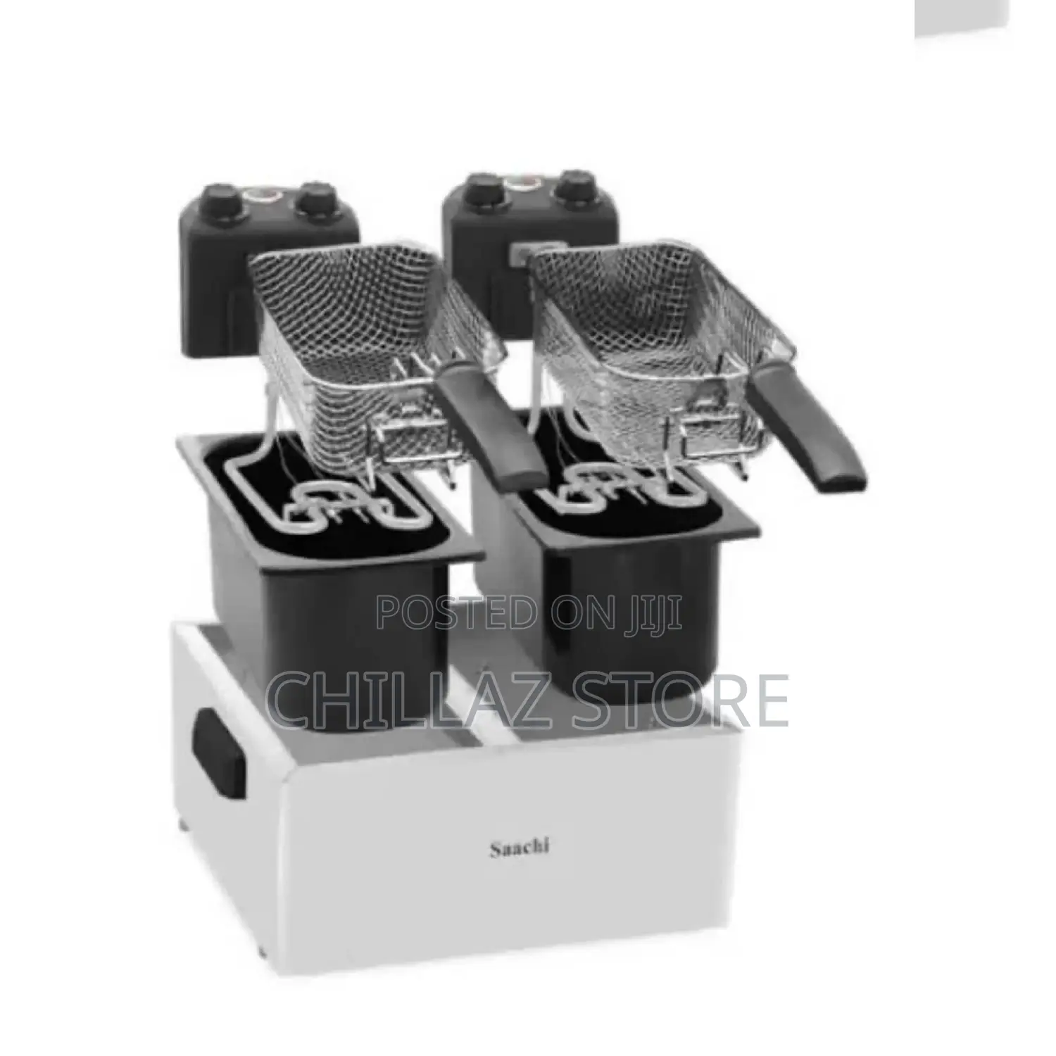 Saachi Stainless Steel Double Deep Fryer.