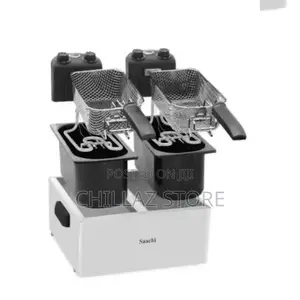 Saachi Stainless Steel Double Deep Fryer.