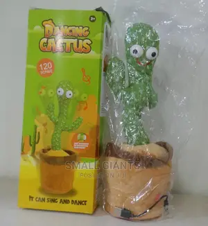 Dancing Cactus, 120 Songs, LED Lights and Rotates 360°