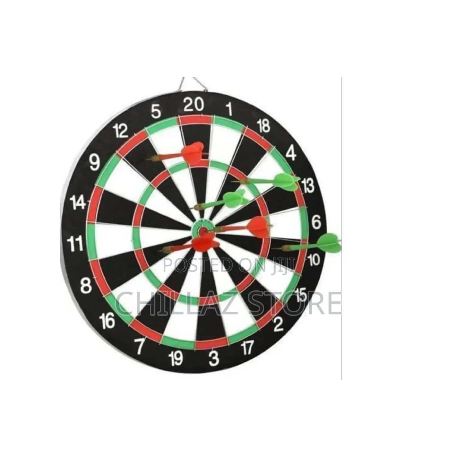 Standard Dart Game Board.