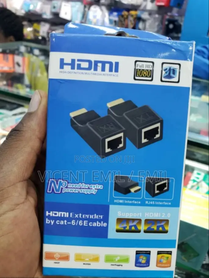HDMI Extender by Cat6/E6 Cable
