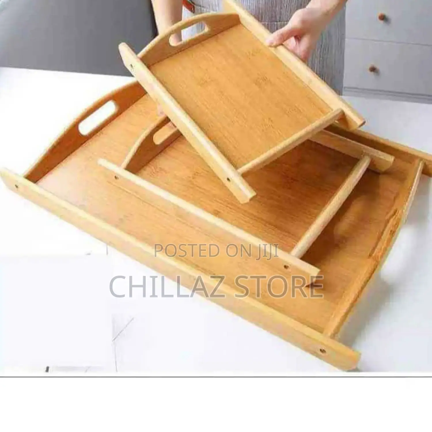 3pieces Wooden Serving Trays.