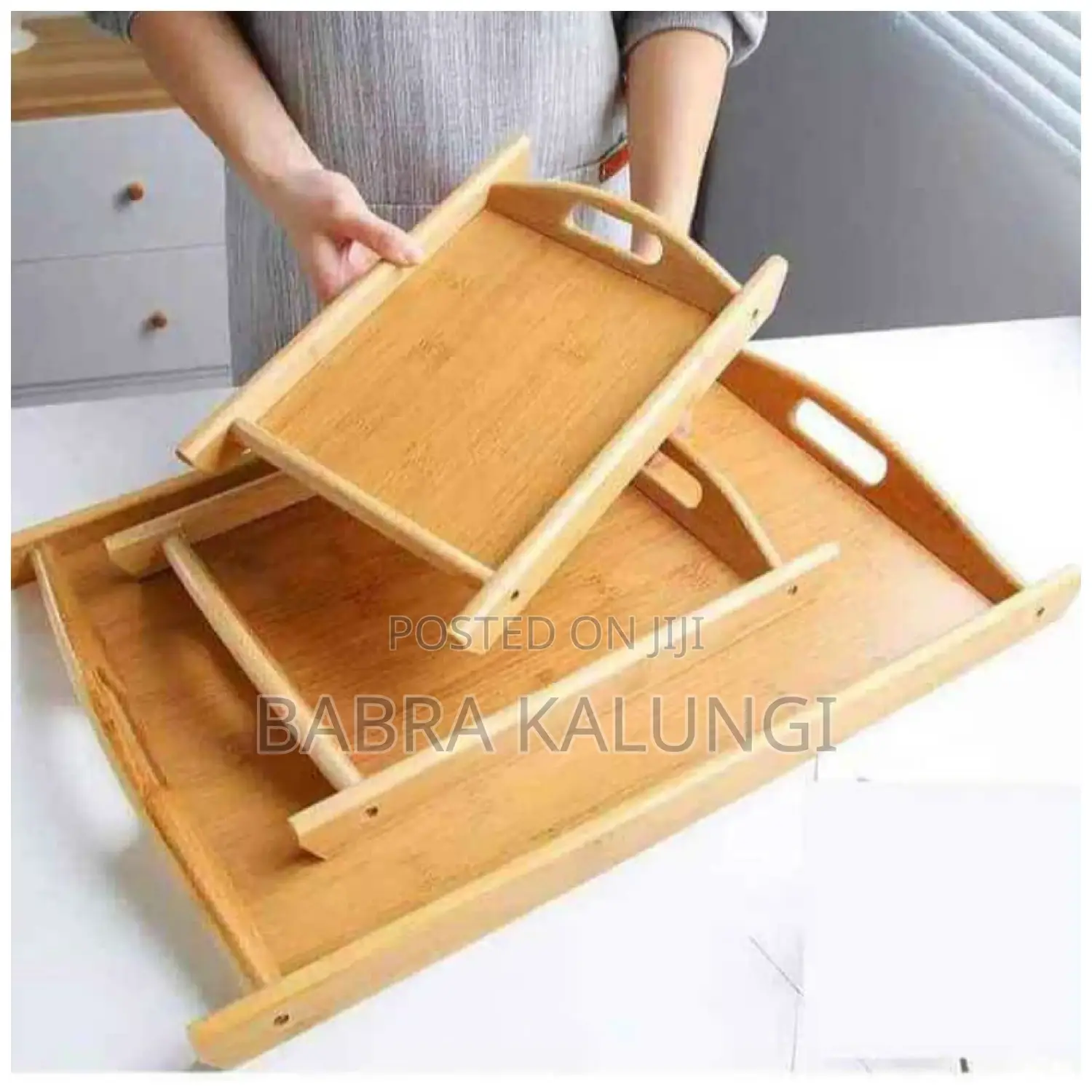 Bamboo Wooden Tray Set
