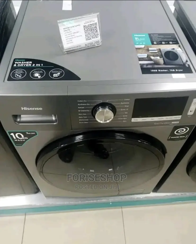 Hisense 10/7kgs Wash Dry Front Loader Washing Machine