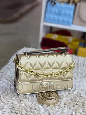 Ladies Classic Designer Handbag - Gold