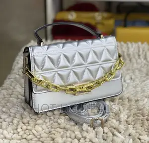 Ladies Classic Designer Handbag - Silver