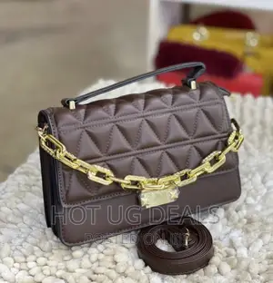 Ladies Classic Designer Handbag - Chocolate
