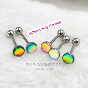 1PC Tongue Barbell, Opal Tongue Jewelry Ring Quality Jewelry