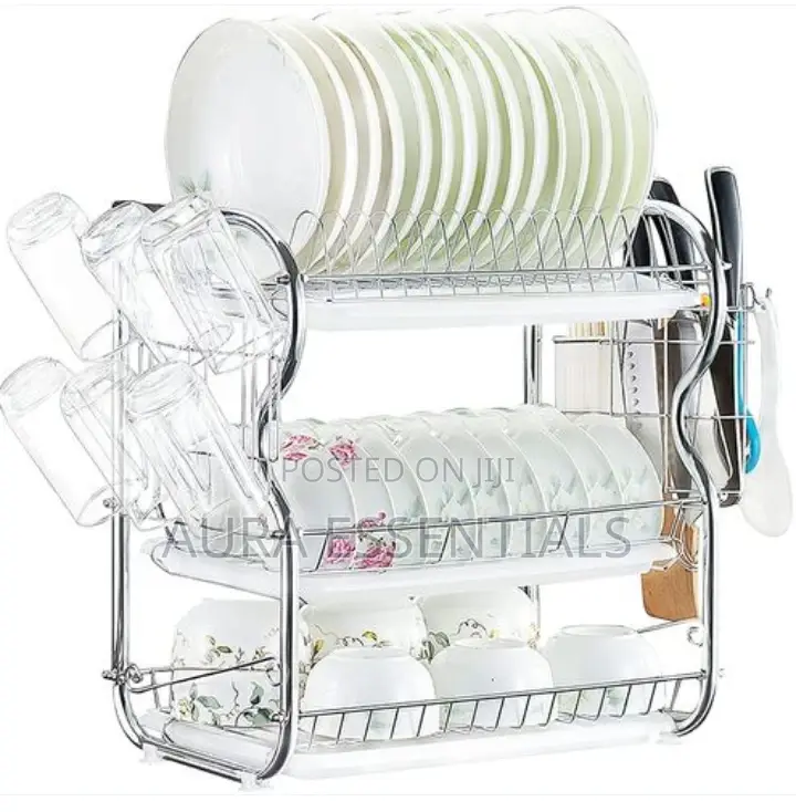 1/2/3 Layers Dish Bowl Rack