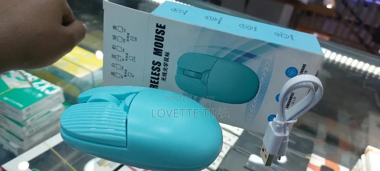 Bluetooth Dual Wifi Mouse Recheable
