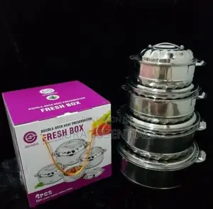 4pcs Double Layer Insulated Pots