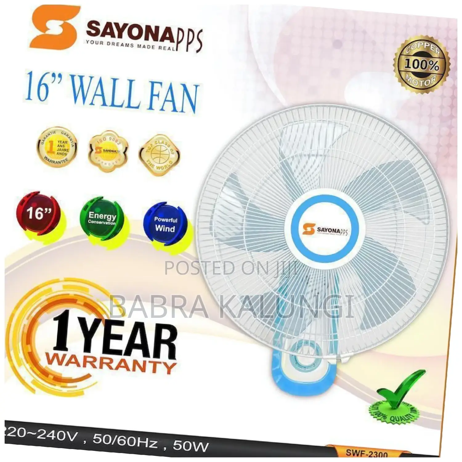 Sayona Wall Fan