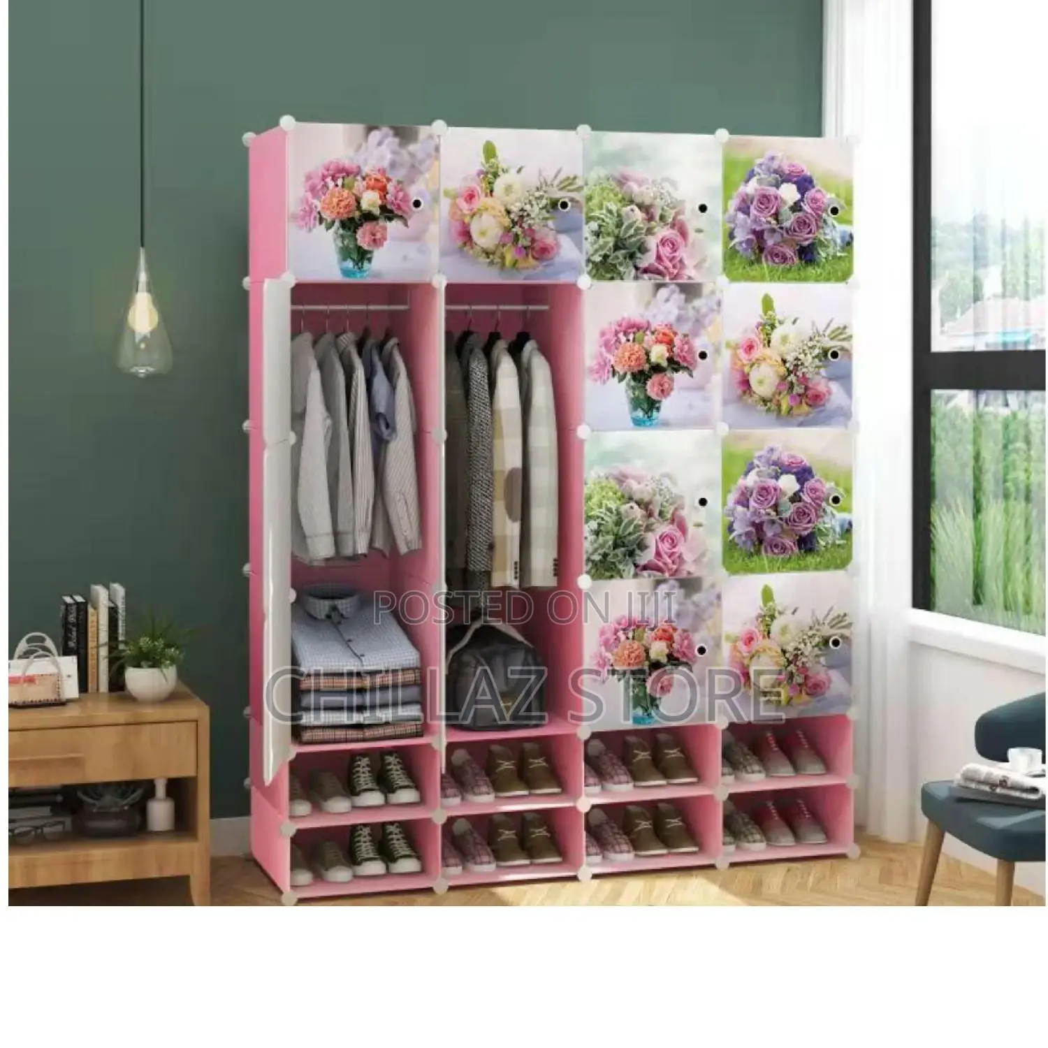 4column Plastic Wardrobe.