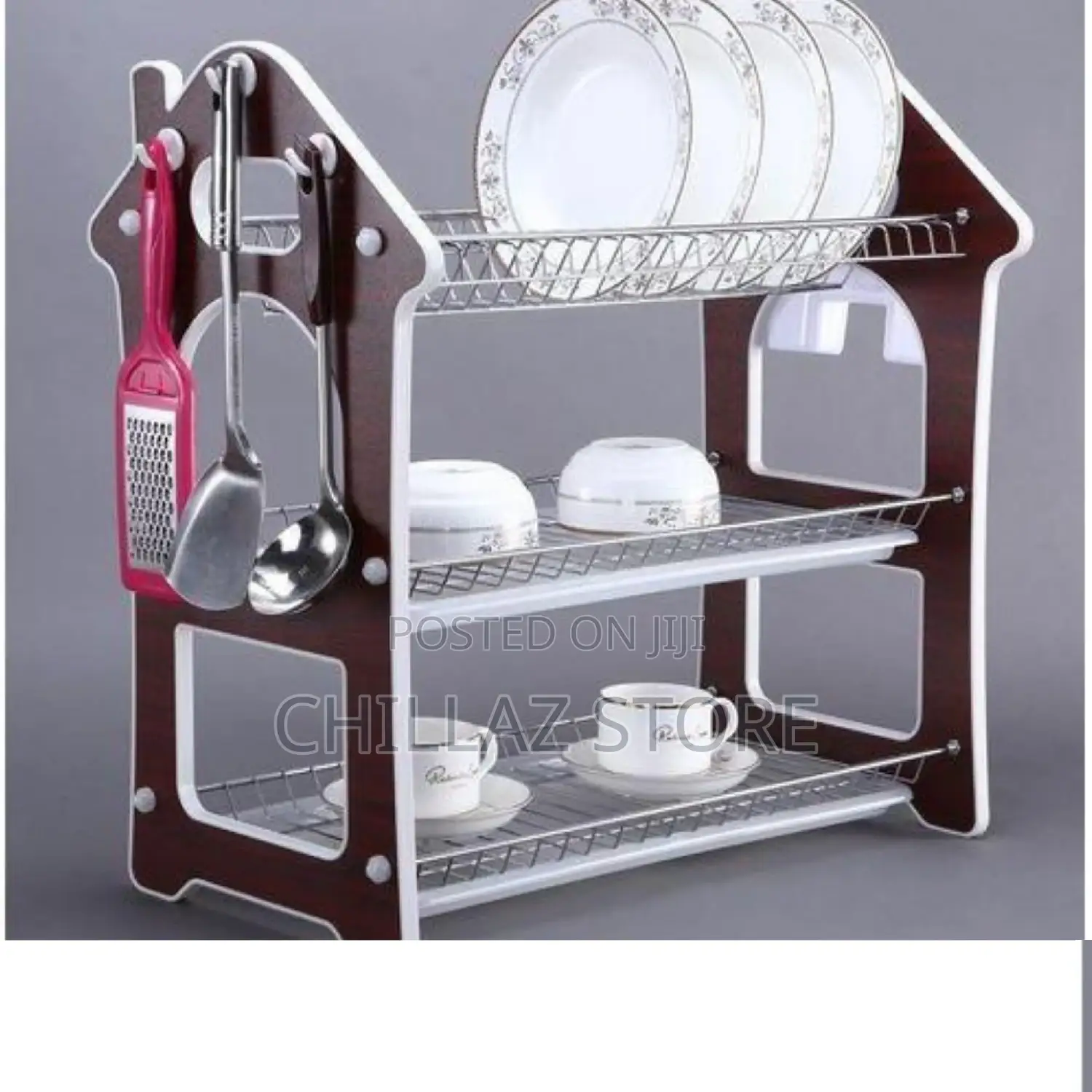3tier Wooden Dish Drying Rack.