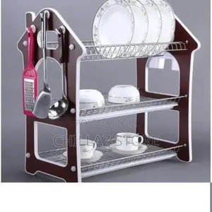 3tier Wooden Dish Drying Rack.