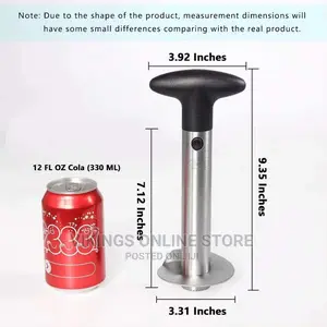 Premium Pineapple Corer Remover (Black)