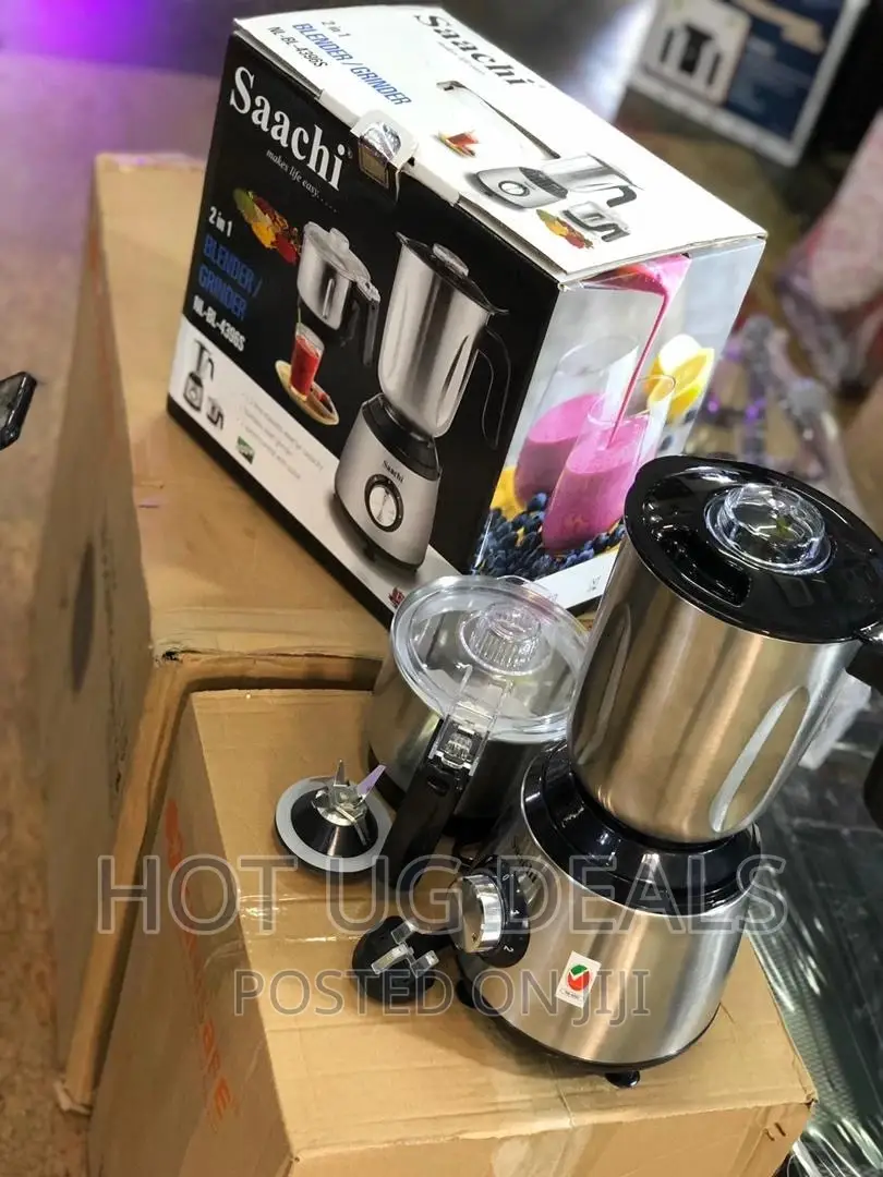 Saachi 4396S 2 Speed Control Blender,Grinder, 2litre-Silver