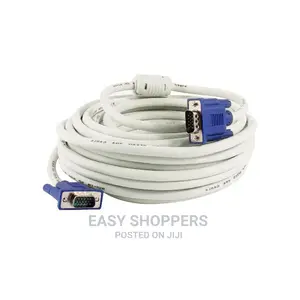 VGA to VGA Cable 5m - Blue,White