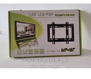 14′′- 42′′ Flat TV Wall Mount for LED, LCD PDP TVS – Black