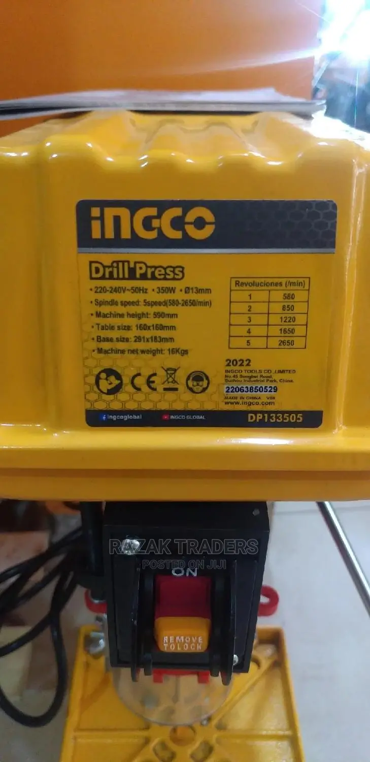 Ingco Bench Drill Press Machine 13mm Chuck 350W,