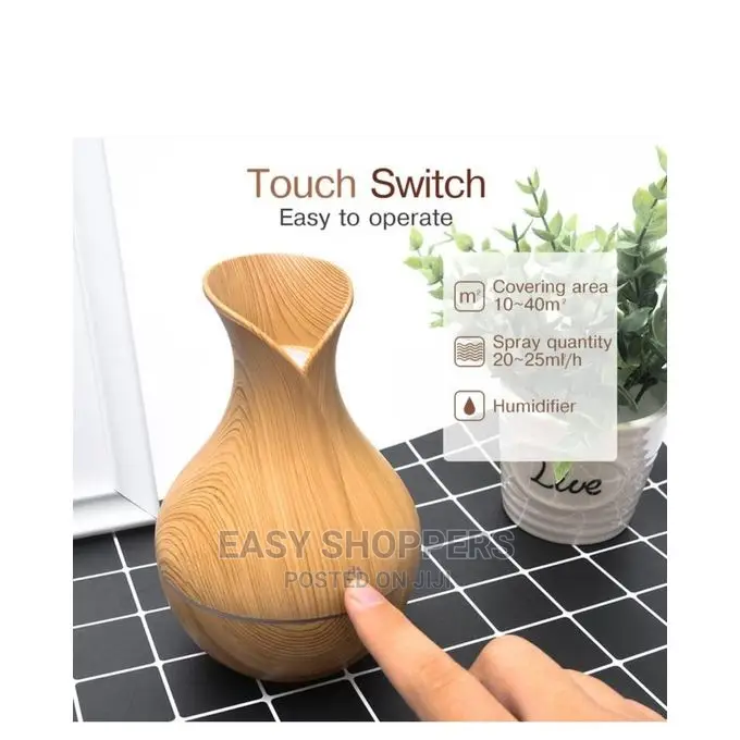 Mist Humidifier Ultrasonic Aroma Essential Diffuser - Brown