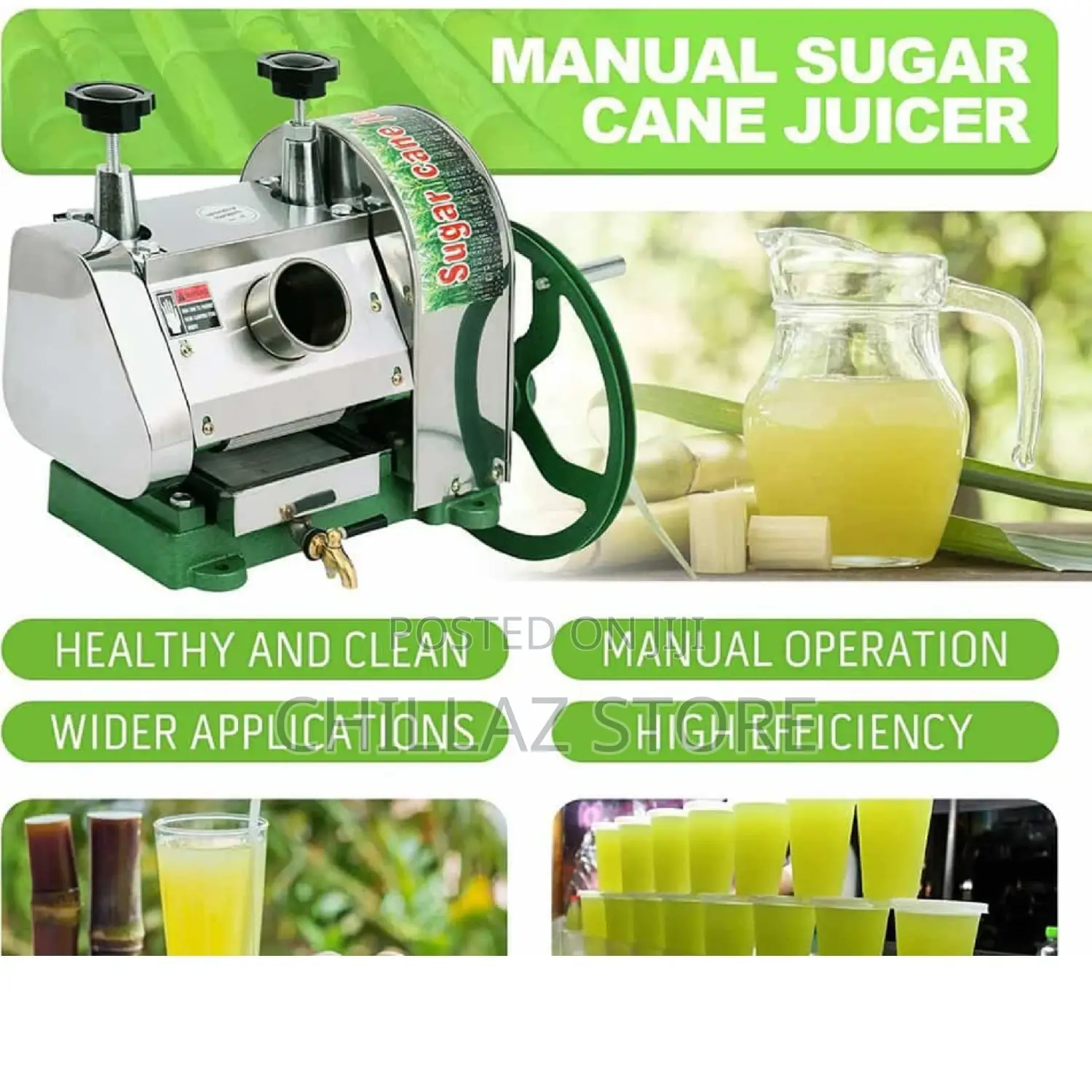 Manual Sugarcane Juice Extractor Machine.