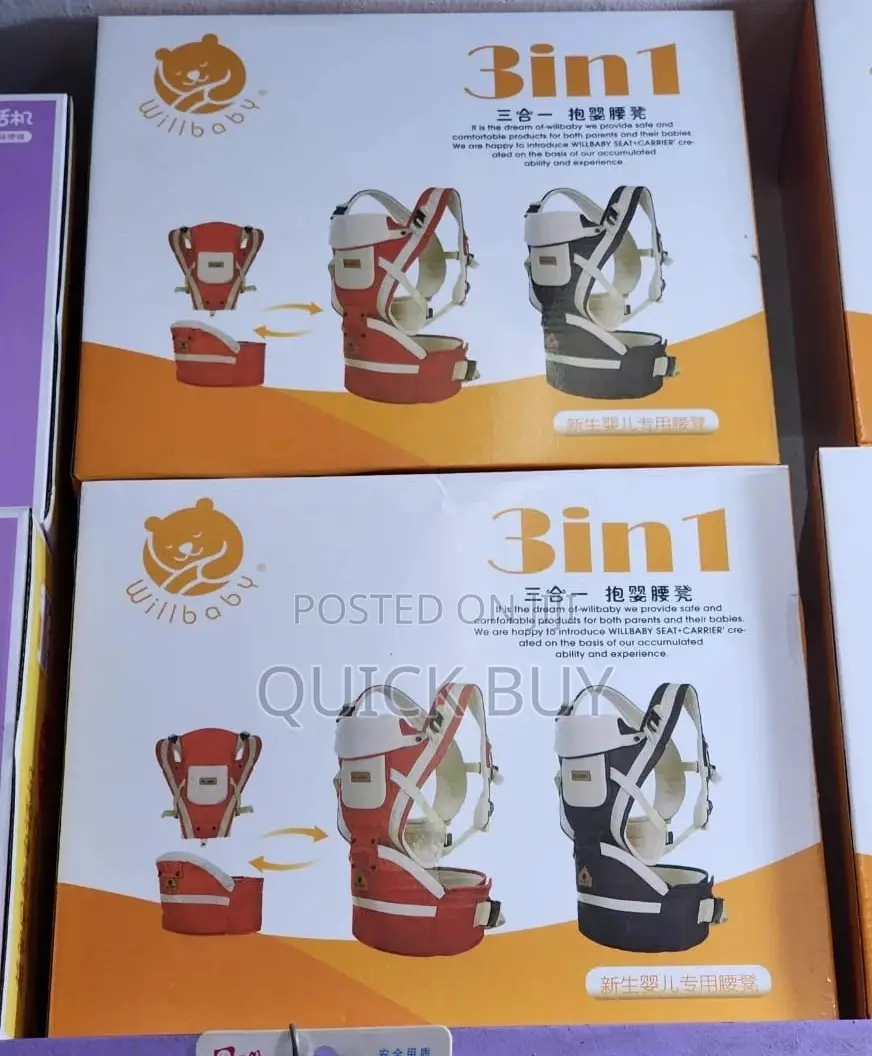 3 in 1 Baby Carrier With Hip Seat
