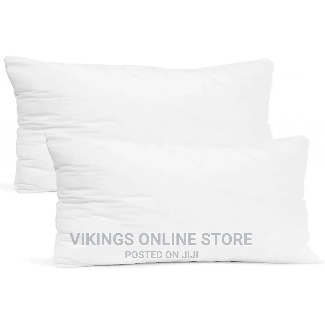 Set of 2 Rectangular Fibre Pillows – White