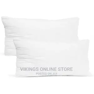 Set of 2 Rectangular Fibre Pillows – White
