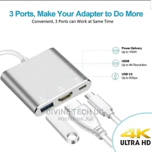 3 In1 Type C USB-C HDMI USB 3.0 Adapter Hub