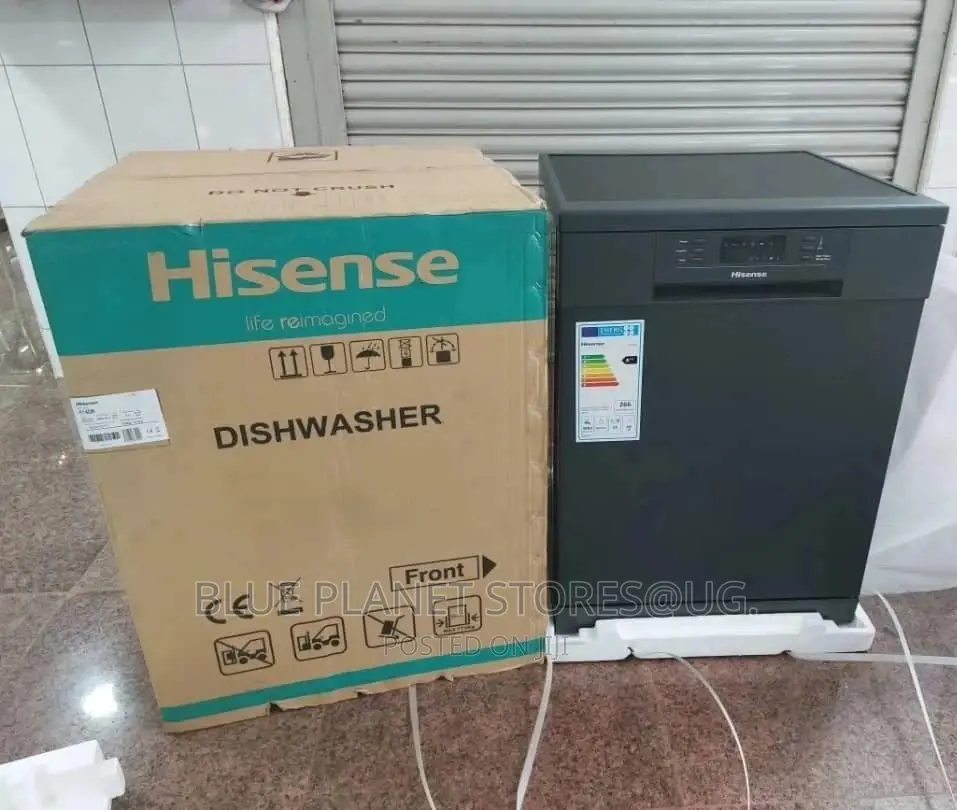 Hisense 14kg/14 Places 3_in_1 Automatic Dish Washer || H14db