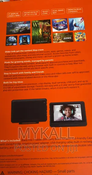 New Amazon Fire 7 16 GB Blue