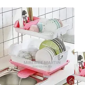 Plastic 2 Layer Dish Rack