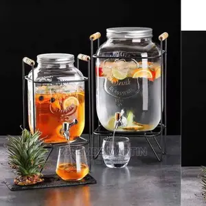 Glass Juice Dispenser Jar