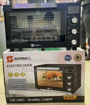 Sayona 45 LTRS Electric Oven With Hot Plate