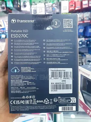 SSD External Harddrive 500GB 2.5 Transcend 16