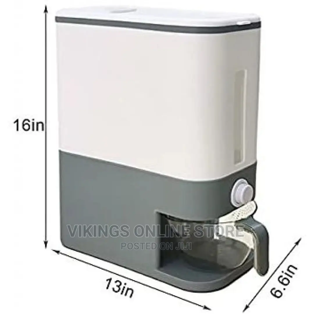 12kg Cereal Rice Bucket Storage Bin Dispenser Container