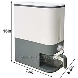 12kg Cereal Rice Bucket Storage Bin Dispenser Container