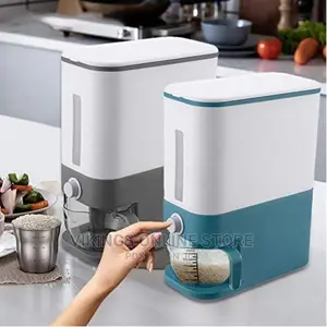 12kg Cereal Rice Bucket Storage Bin Dispenser Container