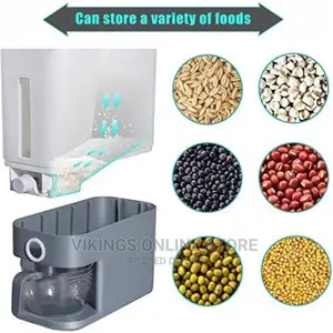 12kg Cereal Rice Bucket Storage Bin Dispenser Container
