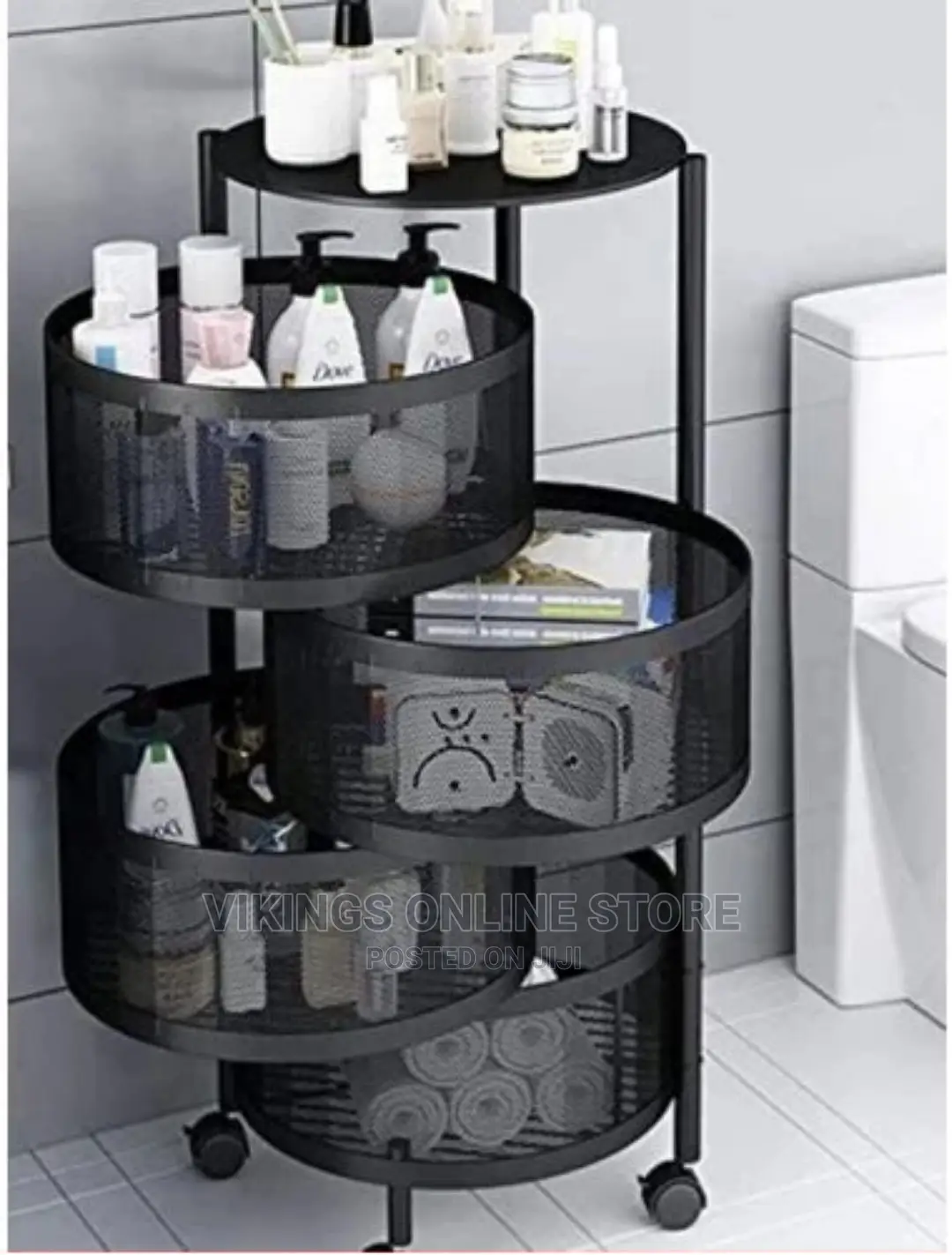 4 Tier Kitchen, Bedroom, Bathroom Storage Rack Basket