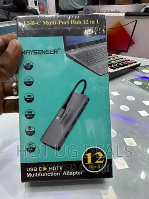 12 Ports USB _C Multi_port Hub - Grey