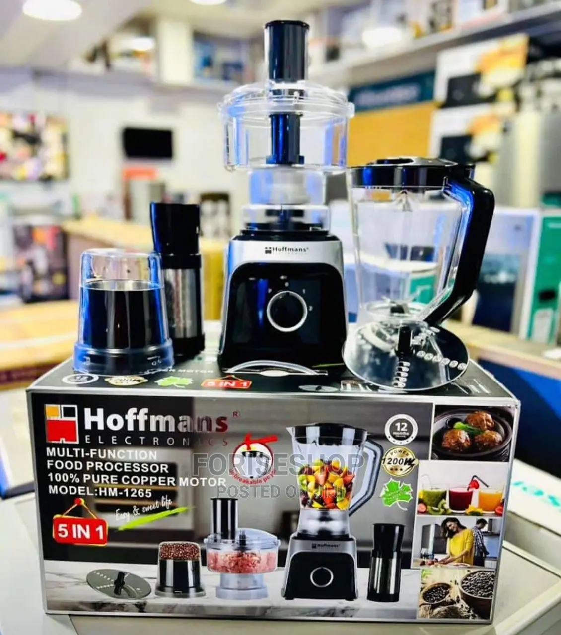 Brand New Hoffmans 5in1 Multi Function Food Processor